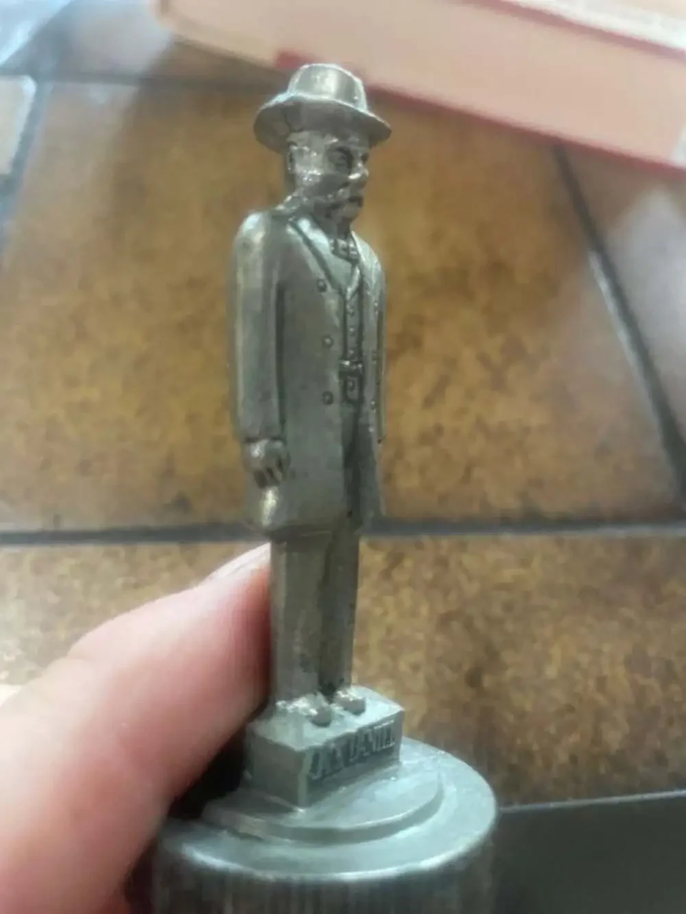 Vintage Jack Daniel's Pewter Bottle Stopper - Collectible Wine & Whiskey Cork